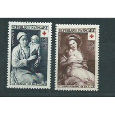 Francia - Correo 1953 Yvert 966/7 ** Mnh  Cruz roja
