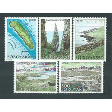 Feroe - Correo Yvert 148/52 ** Mnh Turismo