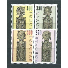 Feroe - Correo Yvert 87/90 ** Mnh Religión