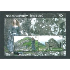 Feroe - Hojas Yvert 23 ** Mnh Mitologia Nordica