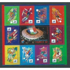 Francia - Hojas 1998 Yvert 19 ** Mnh  Deportes fútbol