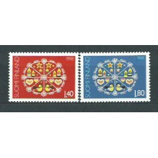 Finlandia - Correo 1988 Yvert 1030/1 ** Mnh Navidad