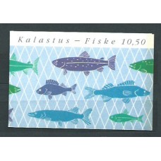 Finlandia - Correo 1991 Yvert 1103/7 Carnet ** Mnh Pesca