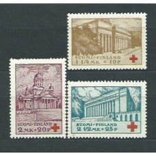 Finlandia - Correo 1932 Yvert 170/72 ** Mnh Cruz roja