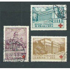 Finlandia - Correo 1932 Yvert 170/2 o Usado Cruz roja