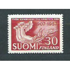 Finlandia - Correo 1957 Yvert 456 ** Mnh Sindicatos