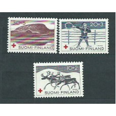 Finlandia - Correo 1961 Yvert 504/6 ** Mnh Cruz roja