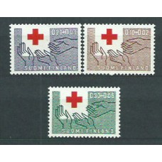 Finlandia - Correo 1963 Yvert 551/3 ** Mnh Cruz roja