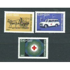 Finlandia - Correo 1967 Yvert 600/2 ** Mnh Cruz roja