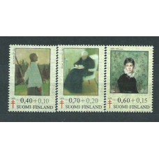 Finlandia - Correo 1975 Yvert 735/37 ** Mnh Pintura