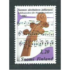 Finlandia - Correo 1982 Yvert 860 ** Mnh Música