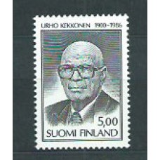 Finlandia - Correo 1986 Yvert 967 ** Mnh Urko Kekkonen