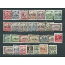 Italia - Fiume Correo Yvert 1/28 * Mh