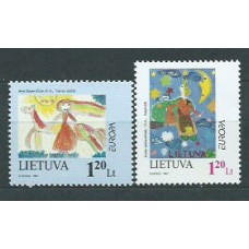 Lituania - Correo Yvert 556/7 ** Mnh Europa