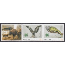 Lituania - Correo Yvert 743/4 ** Mnh Fauna