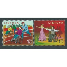 Lituania - Correo Yvert 787/8 ** Mnh Europa