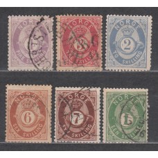 Noruega - Correo 1871-5 - 16/21 usado