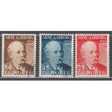 Noruega - Correo 1951 Yvert 332/4 usado Personaje