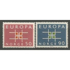 Noruega - Correo 1963 Yvert 460/1 ** Mnh Europa