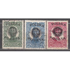 Polonia - Correo 1919 Yvert 108/10 usado