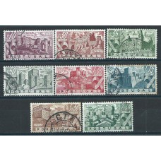 Portugal - Correo 1946 Yvert 675/82 usado Castillos