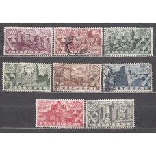 Portugal - Correo 1946 Yvert 675/82 usado Castillos