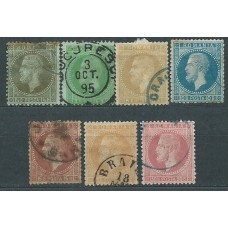 Rumania - Correo 1872 Yvert 36/42 usado