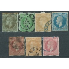 Rumania - Correo 1872 Yvert 36/42 usado