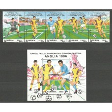 Rumania - Correo 1996 Yvert 4323/7+H,243 ** Mnh Deportes Fútbol