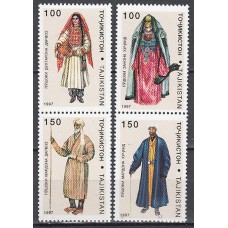 Tadjikistan - Correo Yvert 96/9 ** Mnh Trajes regionales