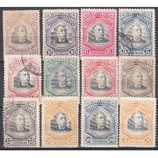 Salvador - Correo 1906 Yvert 298/309 */o  Mh/usado  Presidente Escalón