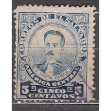 Salvador - Correo 1923 Yvert 447 usado  José Simeón Canas