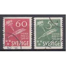 Suecia - Correo 1945 Yvert 313/4 usado