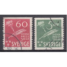 Suecia - Correo 1945 Yvert 313/4 usado