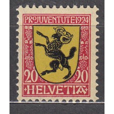 Suiza - Correo 1924 Yvert 216 ** Mnh Escudos