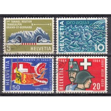 Suiza - Correo 1964 Yvert 726/9 usado