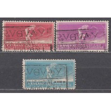 Uruguay - Correo 1924 Yvert 281/3 usado  Deportes. Fútbol