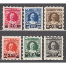 Vaticano - Correo 1934 Yvert 60/5 * Mh Pio XI