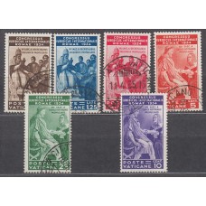 Vaticano - Correo 1935 Yvert 66/71 usado