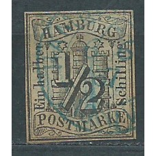 Estados Alemanes - Hambourg Yvert 1 usado