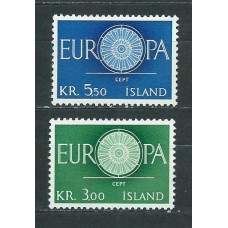 Tema Europa 1960 Islandia Yvert 301/2 ** Mnh