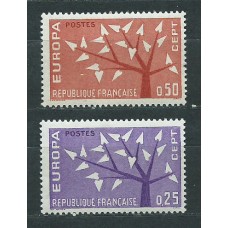 Tema Europa 1962 Francia Yvert 1358/9 ** Mnh
