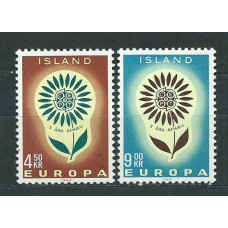 Tema Europa 1964 Islandia Yvert 340/1 ** Mnh