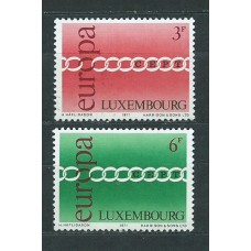 Tema Europa 1971 Luxemburgo Yvert 774/5 ** Mnh