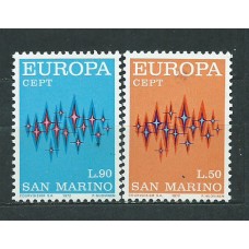 Tema Europa 1972 San Marino Yvert 808/9 ** Mnh