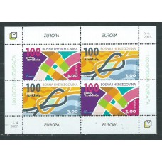 Tema Europa 2007 Herceg Bosna Yvert Hoja 8 ** Mnh