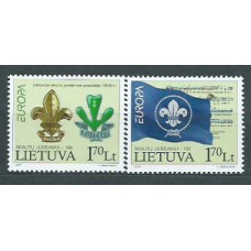 Tema Europa 2007 Lituania Yvert 814/5 ** Mnh