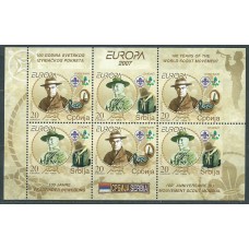 Tema Europa 2007 Serbia Yvert Hoja 2 ** Mnh