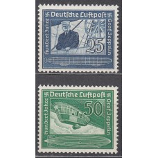 Alemania Imperio Aereo Yvert 57/8 ** Mnh Zeppelin