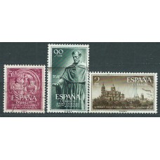 España II Centenario Correo 1953 Edifil 1126/8 usado